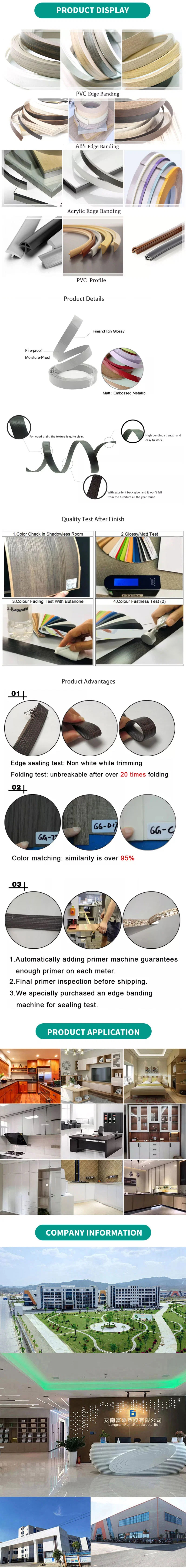PVC Plastic T Shape Edge Banding/Strip/Belt /Trim for Home Furniture