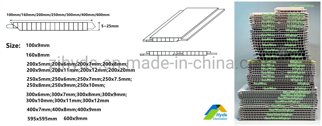 China Wholesale Sample Customization Width 200mm/250mm/300mm/400mm Laminated 3D Fireproof PVC False Ceiling Shower Wall Board Sheet and PVC Panel