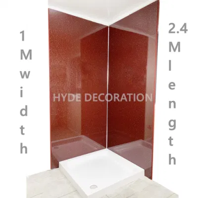 Modern Room PVC Waterproof Wet Boards 1m Wide Bathroom Shower Wall Panels UK for Commercial