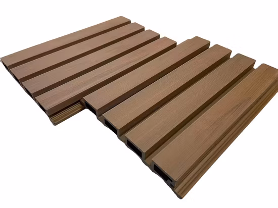 Flutted Ceiling Wood Plastic Cladding Painel Ripado PVC Wall Panels Composite Exterior WPC Cladding Panels